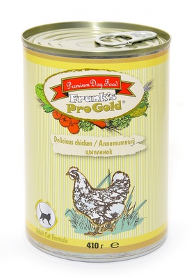 Консервы для кошек "Аппетитный цыпленок" Frank's ProGold консервы
