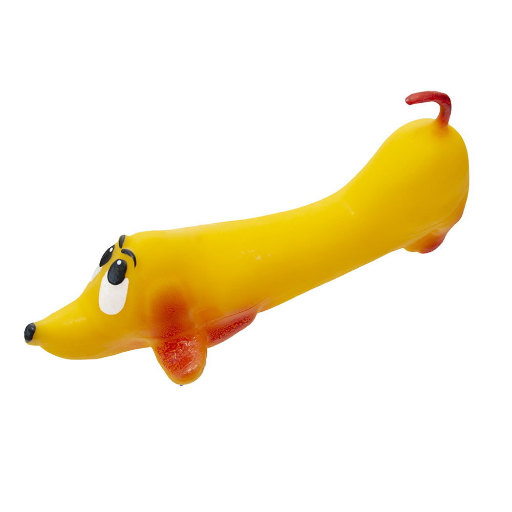 Yami-Yami игрушки Yami-Yami игрушки игрушка для собак Такса, желтая (18 см)