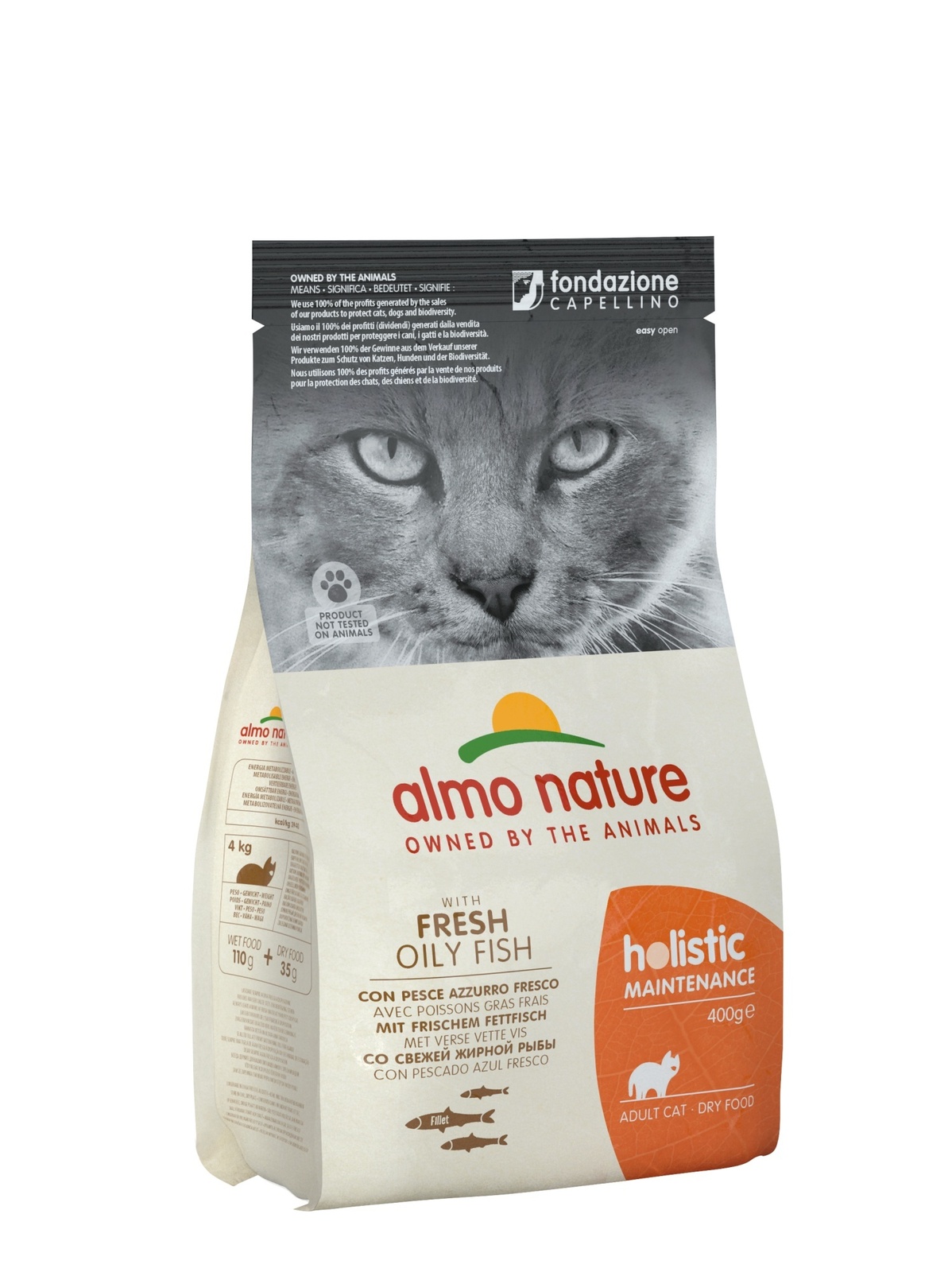 Корм Almo Nature для взрослых кошек, с жирной рыбой и коричневым рисом (12 кг) Корм Almo Nature для взрослых кошек, с жирной рыбой и коричневым рисом (12 кг) - фото 1