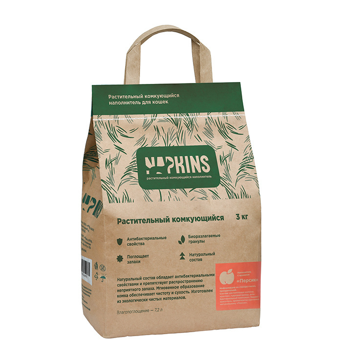 NAPKINS наполнитель растительный комкующийся наполнитель 