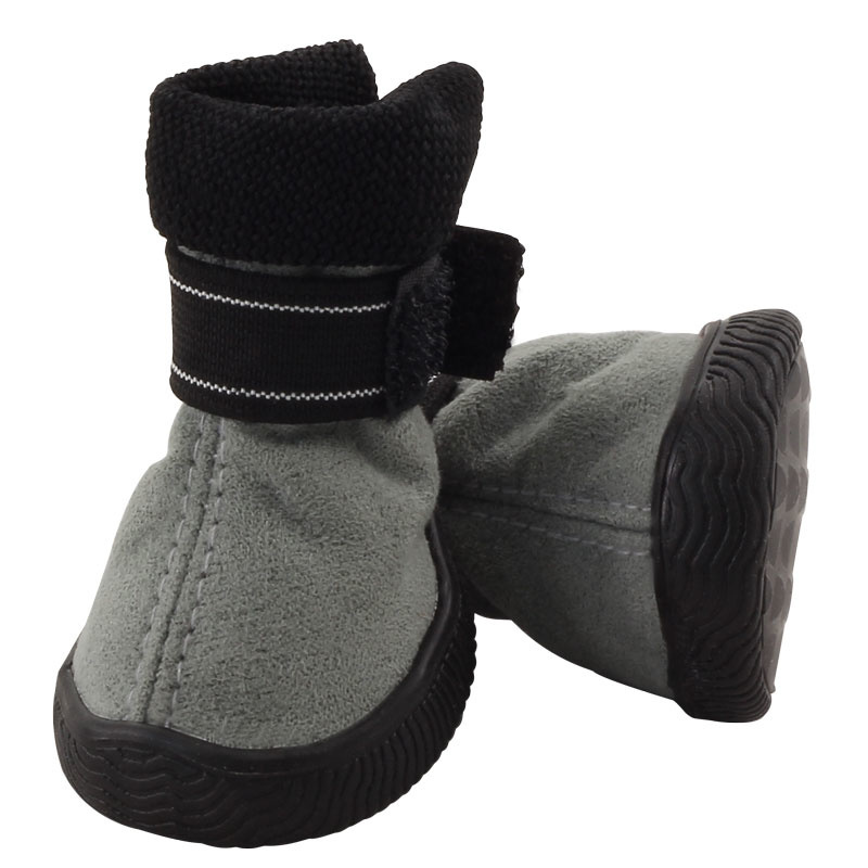 Triol (одежда) ботинки для собак, серые с чёрным (94 г)