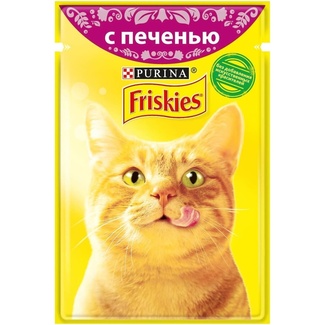 Влажный корм Friskies® для взрослых кошек, с печенью в подливе Friskies