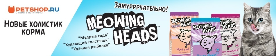 Новые холистик корма Meowing Heads!