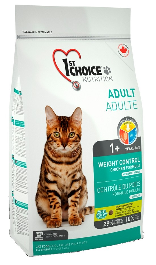 Корм 1st Choice для кошек с лишним весом (2,72 кг) Корм 1st Choice для кошек с лишним весом (2,72 кг) - фото 1