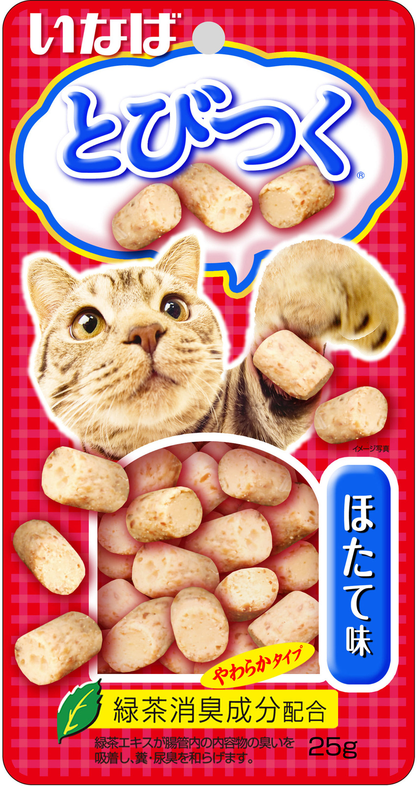 Inaba тобицуко Лакомство для кошек со вкусом морского гребешка (25 г)