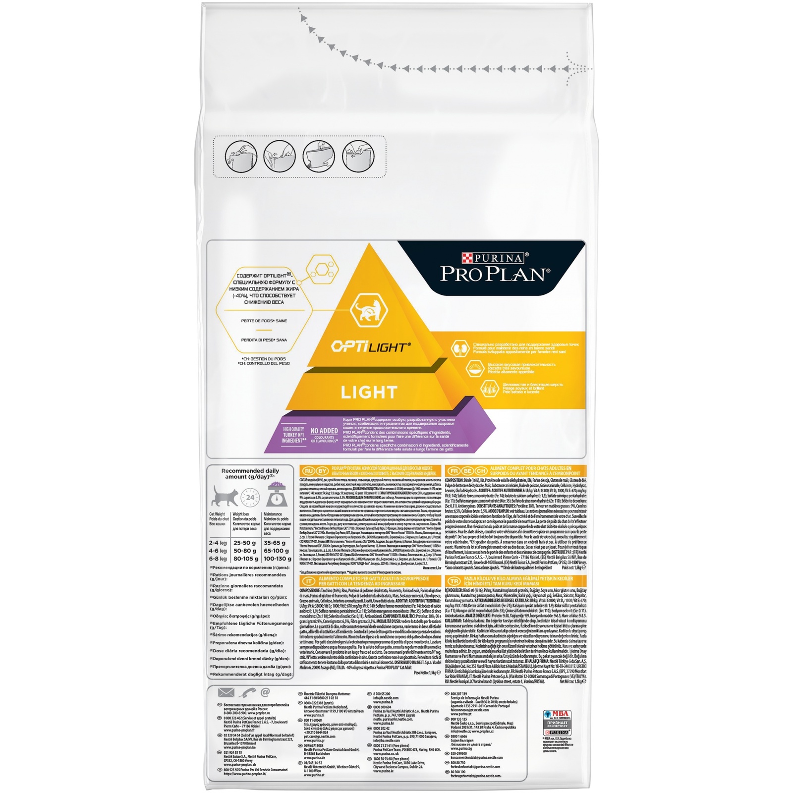 pro plan light cat food