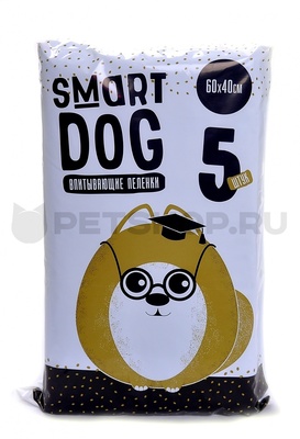 Smart Dog  Впитывающие пеленки для собак 60*40, 5 шт