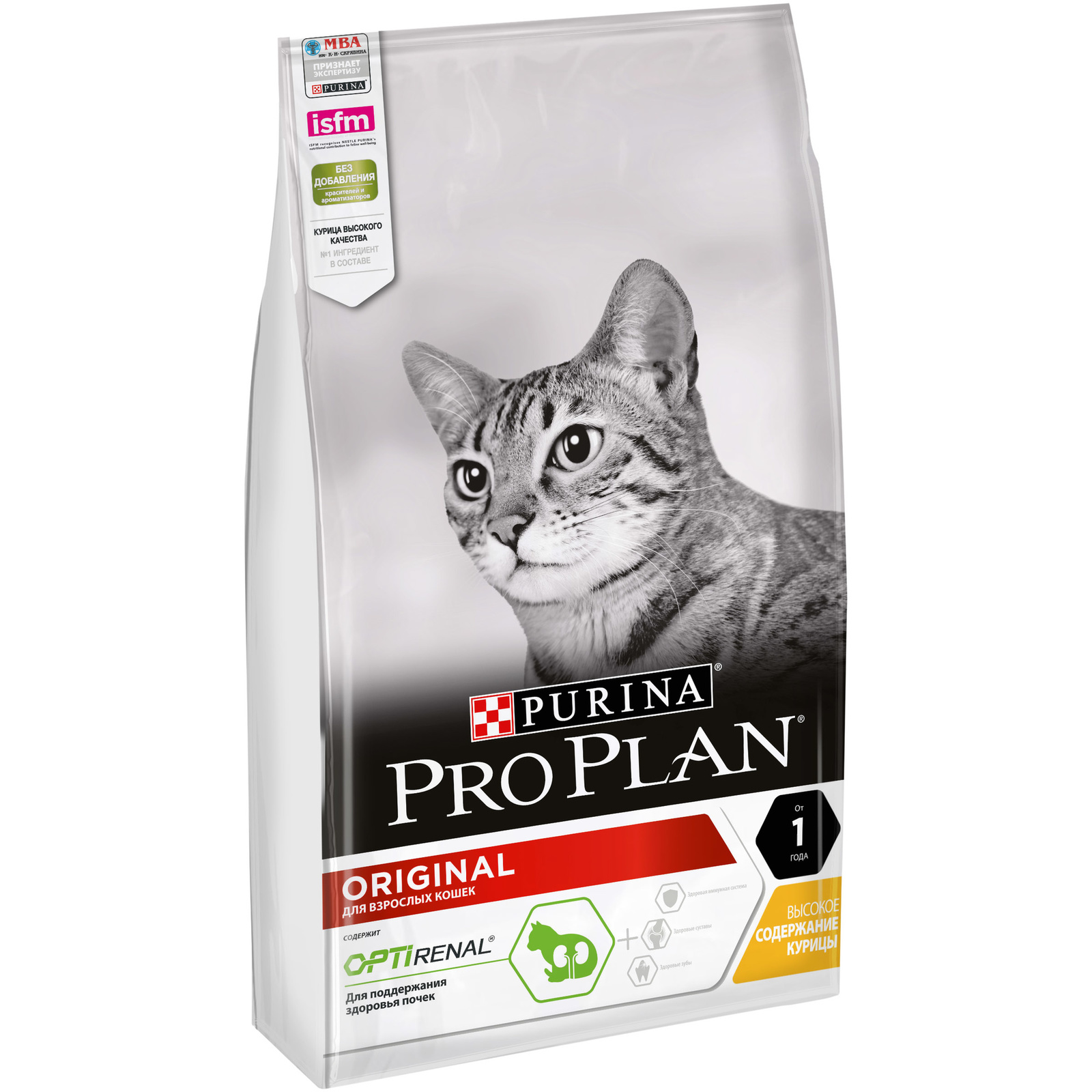 Для взрослых кошек, с курицей и рисом (3 кг) Purina Pro Plan Для взрослых кошек, с курицей и рисом (3 кг) - фото 1