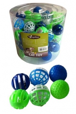 Игрушка для кошек "Мяч", пластик, 4 см