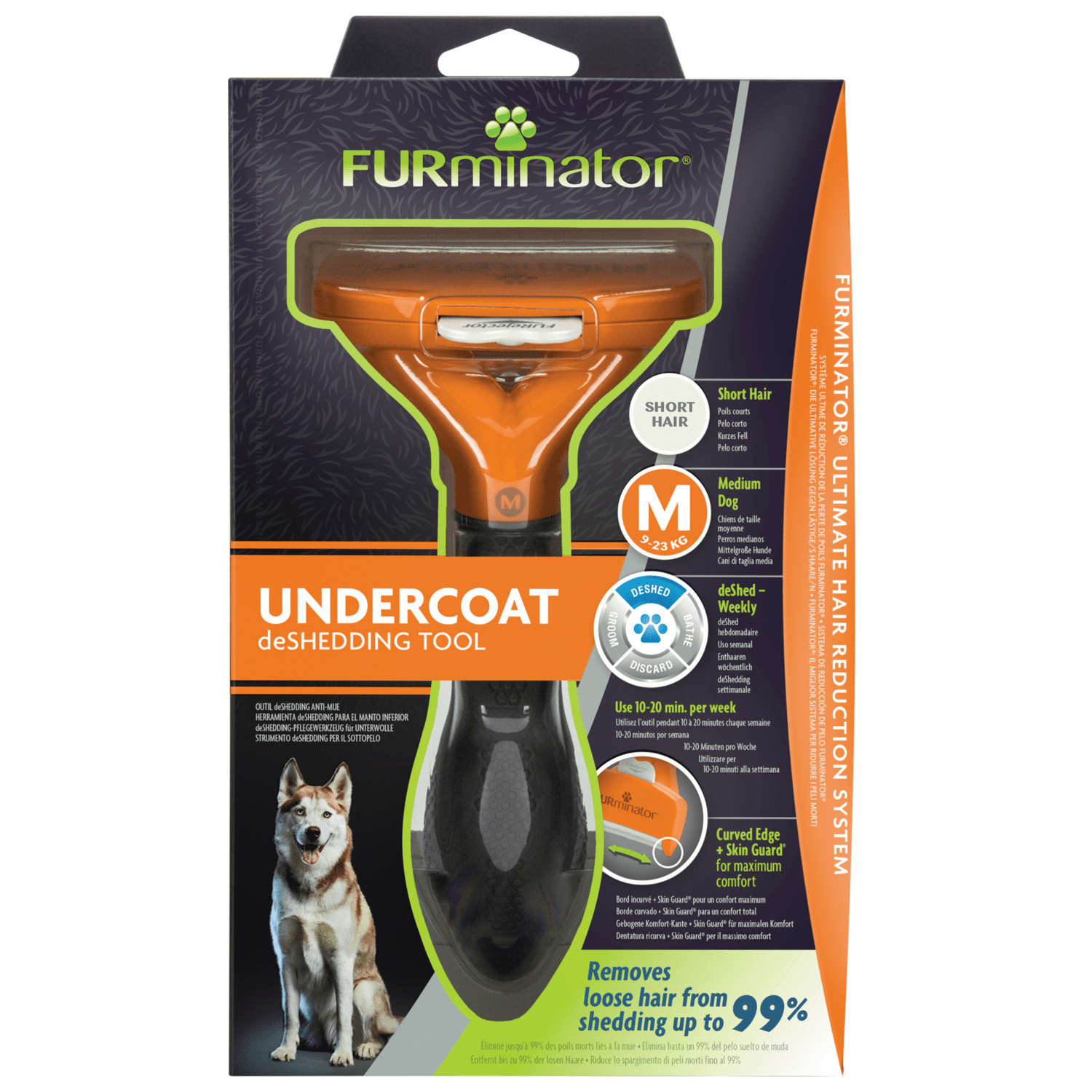 

FURminator фурминатор M: для средних собак с короткой шерстью (226 г)