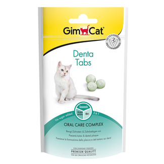 Лакомства "Дента Табс" для чистки зубов кошек Gimcat
