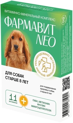 "Фармавит NEO" витамины для собак старше 8 лет, 90 таб.