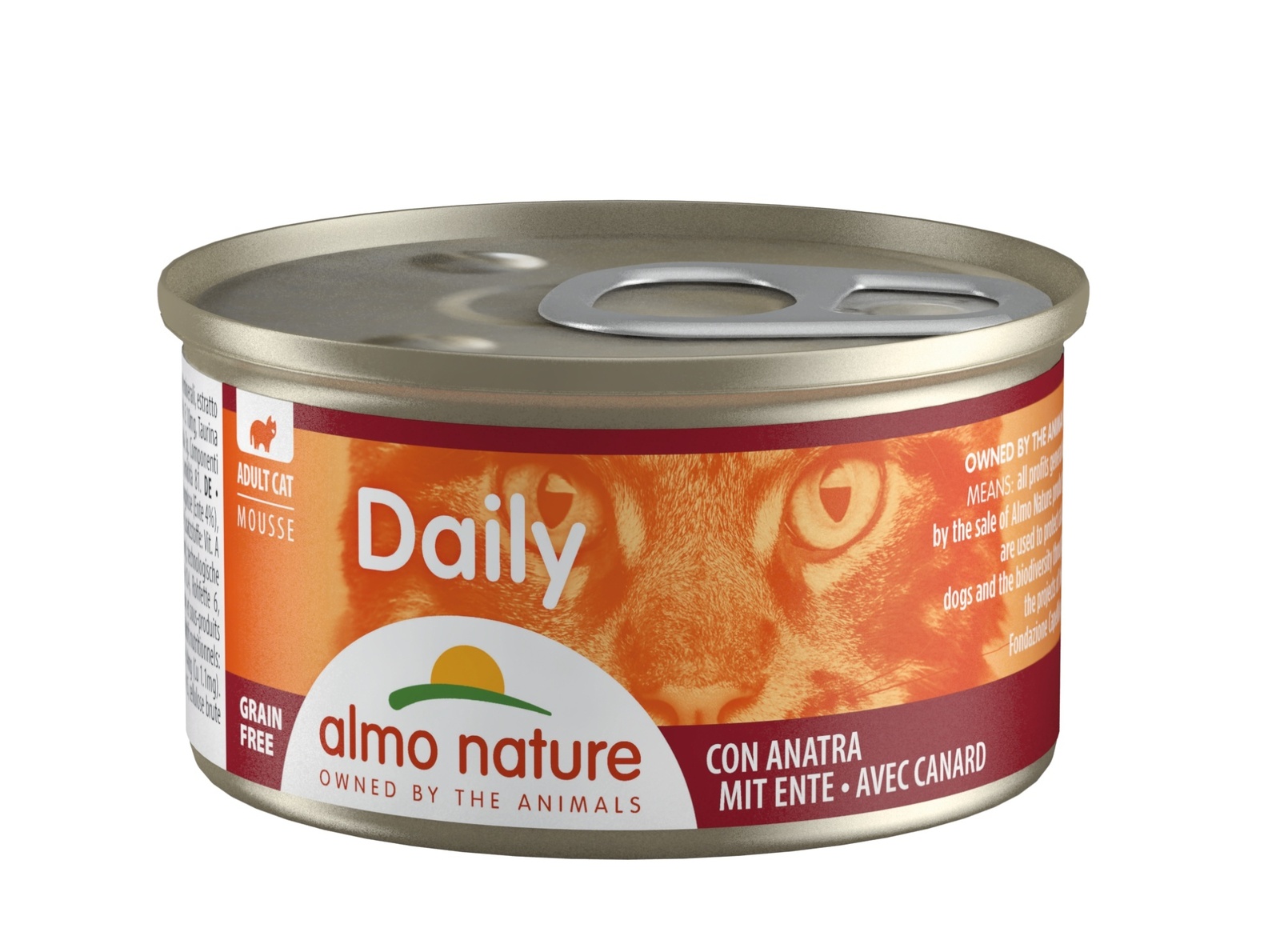 

Almo Nature консервы консервы нежный мусс для кошек "Меню с уткой" (85 г)