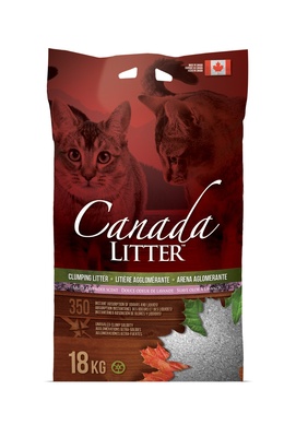 Канадский комкующийся наполнитель "Запах на замке" с ароматом лаванды Canada Litter