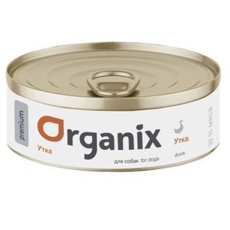 Organix консервы Премиум консервы для собак с уткой 99% 22ел16