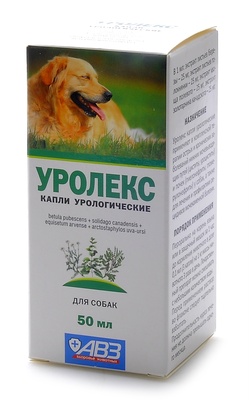 Уролекс для собак -  капли для профилактики и лечения МКБ, острых и хронических заболеваний мочевыводящих путей и почек