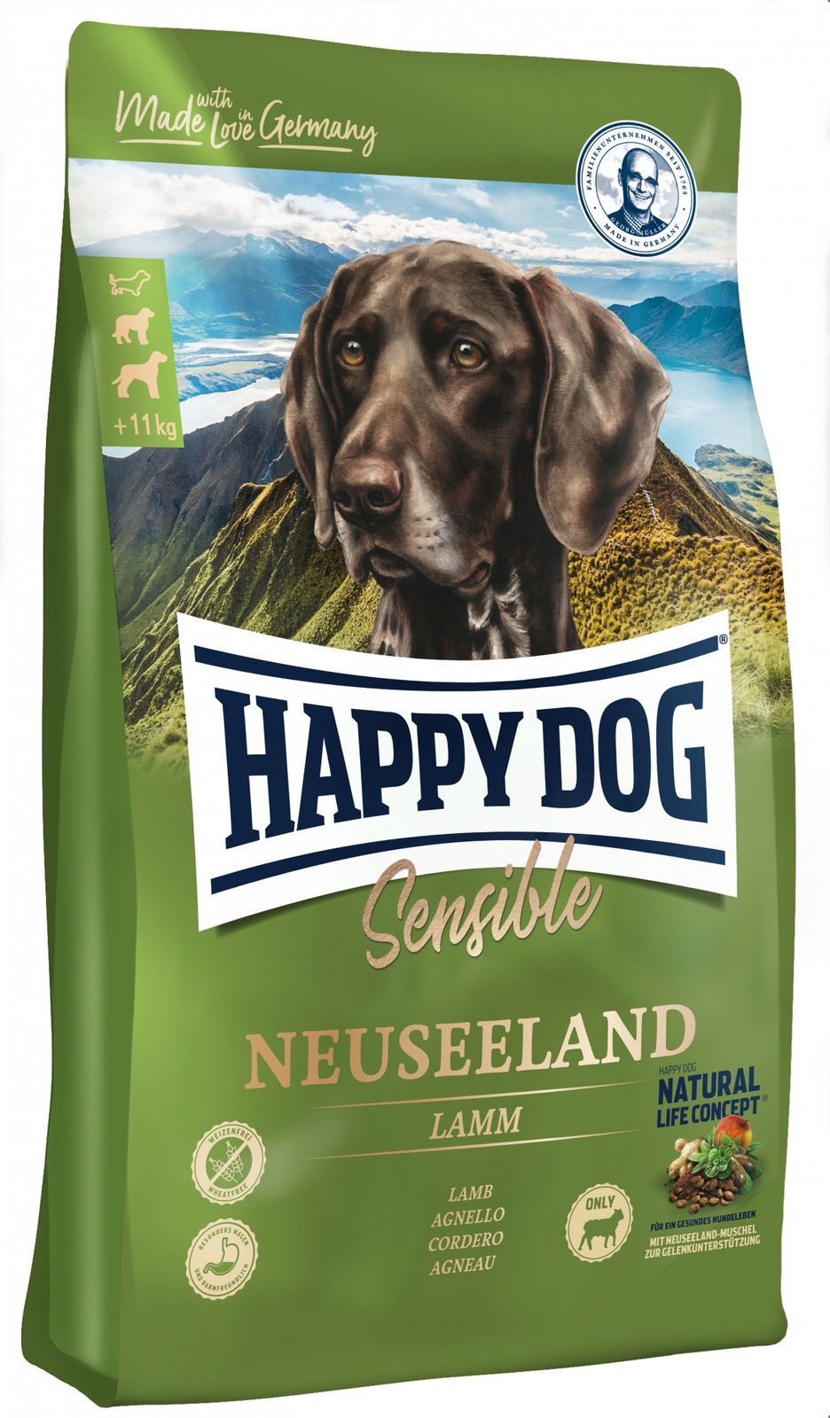 Для собак с ягненком и рисом "Новая Зеландия" (12,5 кг) Happy dog Для собак с ягненком и рисом "Новая Зеландия" (12,5 кг) - фото 3