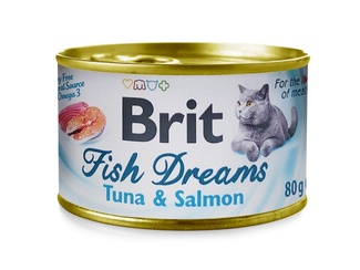 Консервы для кошек, с тунцом и лососем
