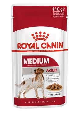 Кусочки в соусе для собак средних пород Royal Canin