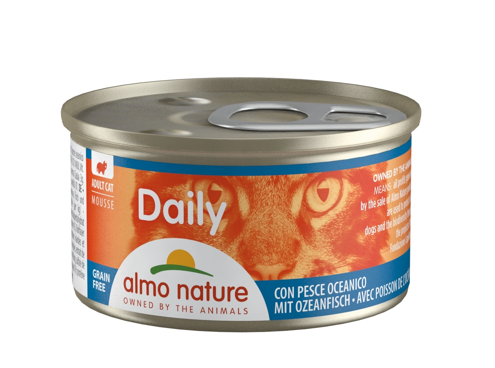 

Almo Nature консервы нежный мусс для кошек "Меню с океанической рыбой" (85 г)