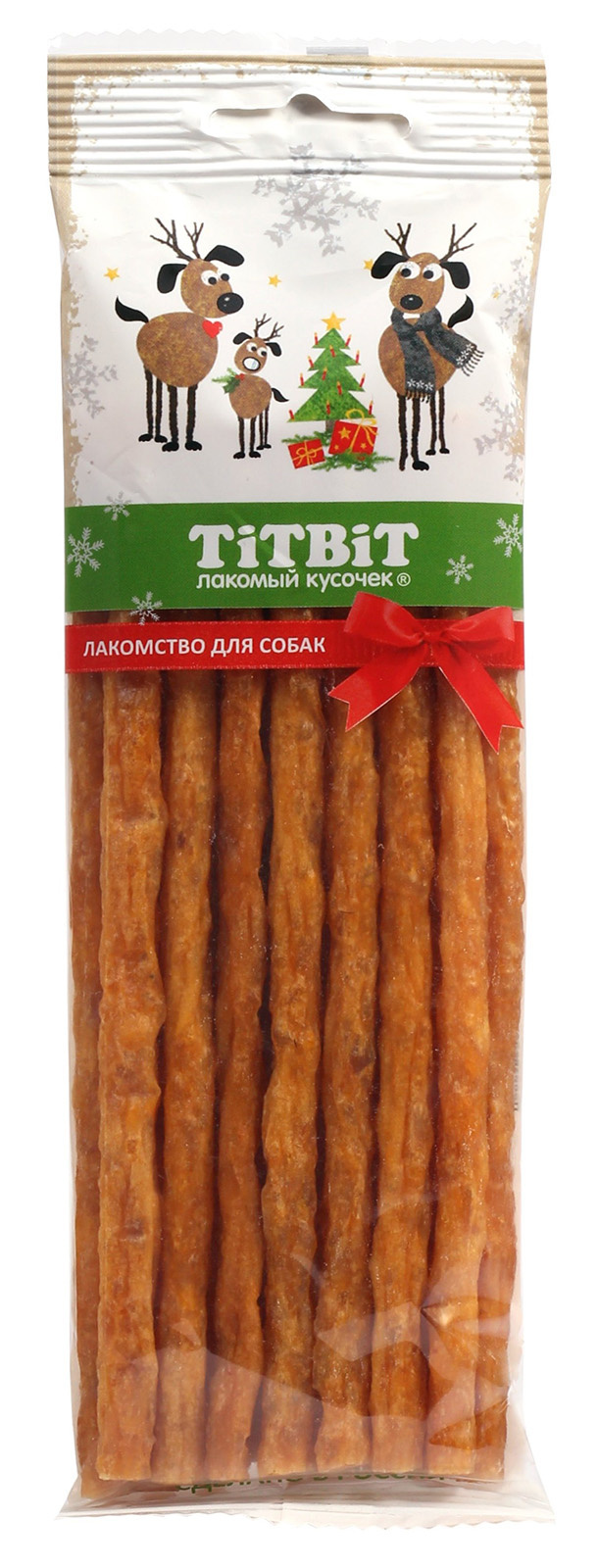

TiTBiT новогодняя коллекция, Колбаса Сальчино для собак (80 г)