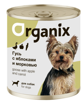 Organix консервы Консервы для собак Фрикасе из гуся с яблоками и морковкой 22ел16