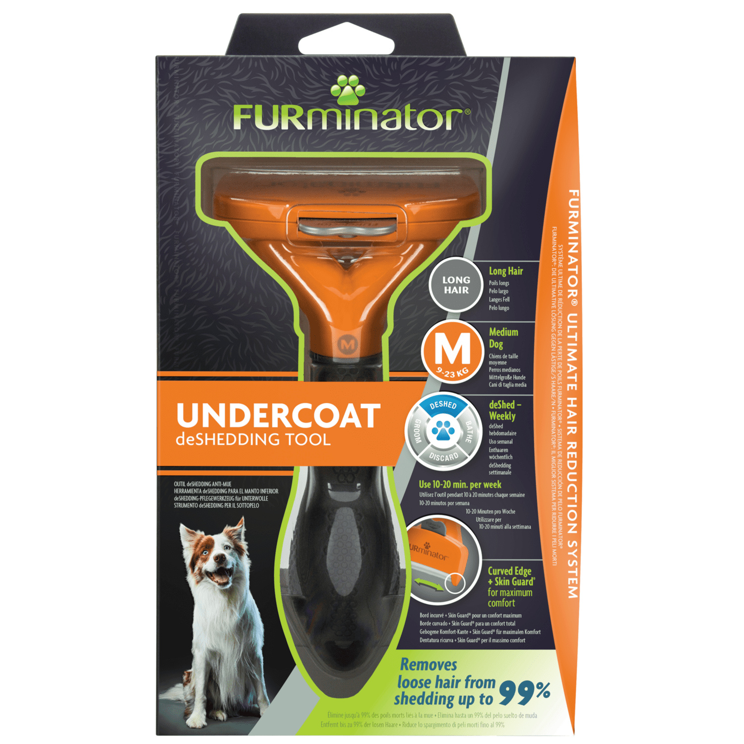 

FURminator фурминатор M: для средних собак с длинной шерстью (223 г)