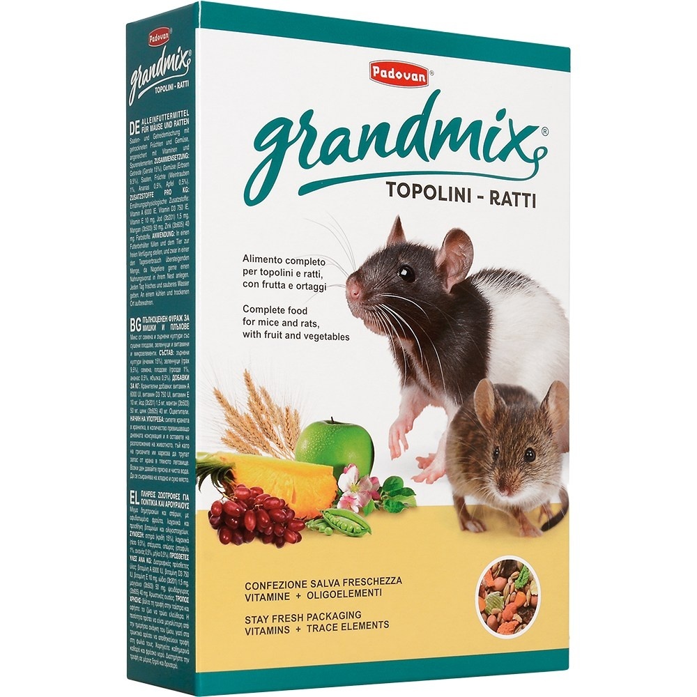 Padovan корм для взрослых мышей и крыс (400 г) Padovan корм для взрослых мышей и крыс (400 г) - фото 1