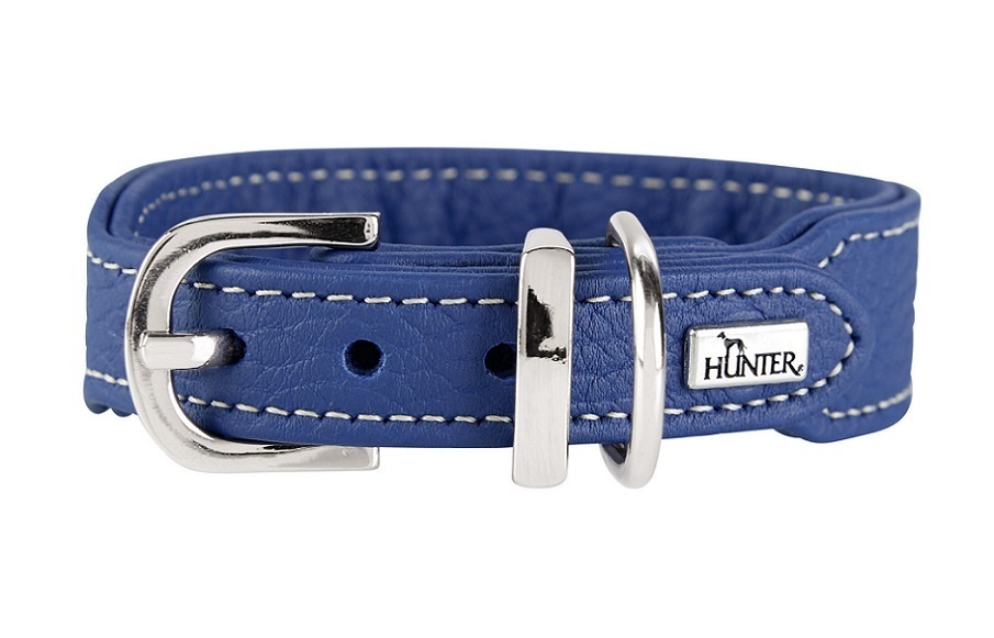 

Hunter ошейник для собак Cannes Mini, натуральная кожа, синий (23-27 см)