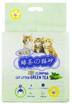 Комкующийся наполнитель Тофу Зеленый чай