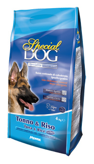 Для собак с чувствительной кожей и пищеварением: Тунец и рис Special Dog (Monge)