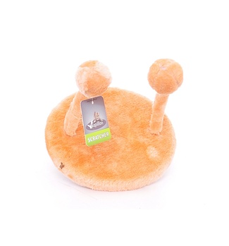 Игрушка для кошек "НЛО", 20х25 см, оранжевая, плюш
