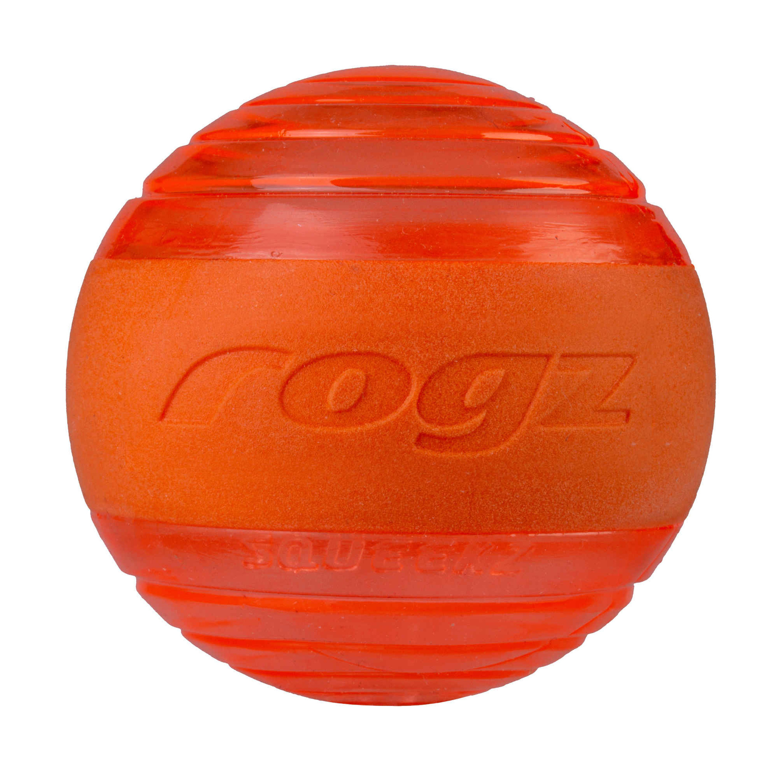 Rogz мяч с пищалкой Squeekz, оранжевый | Petshop.ru