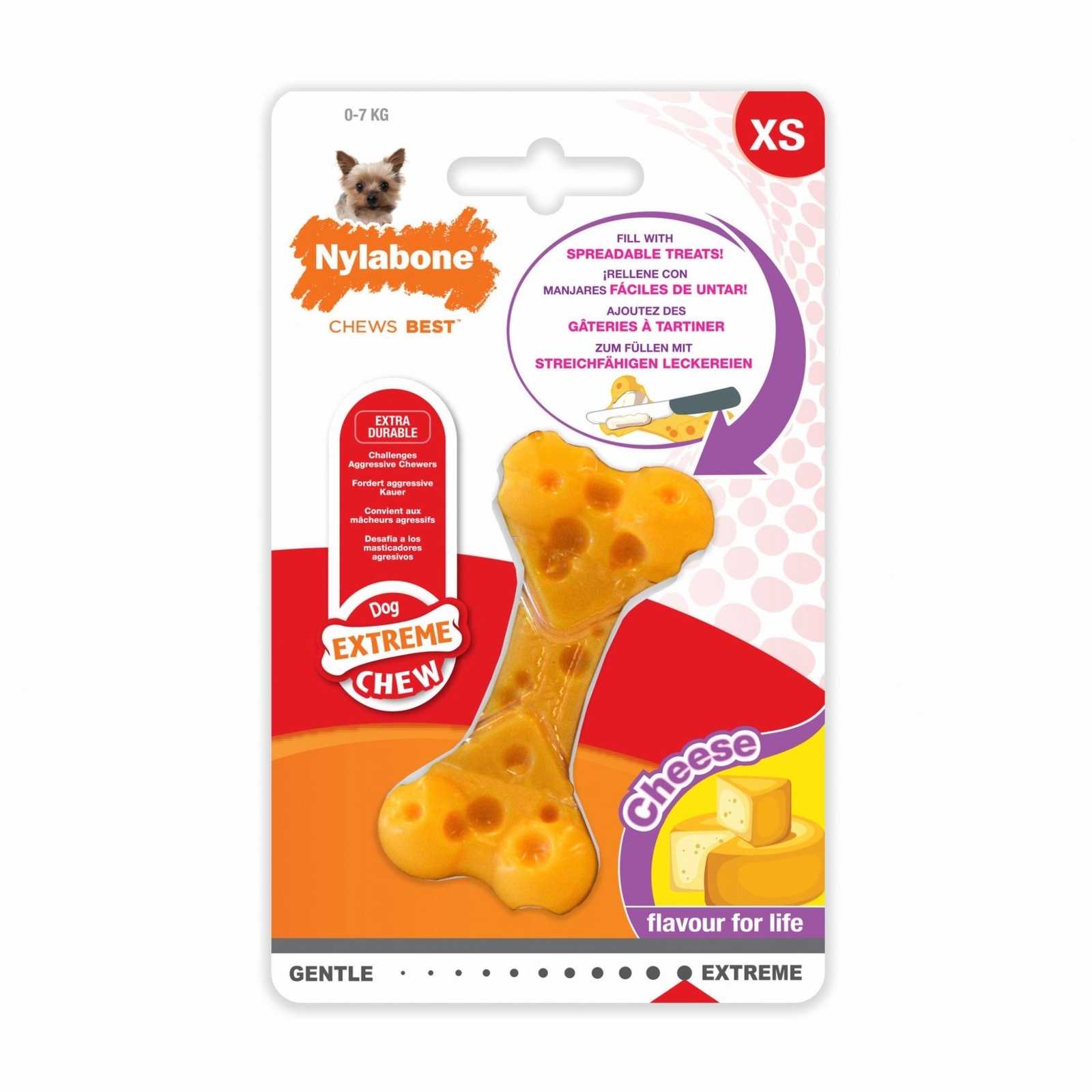 

Nylabone косточка экстра-жесткая с ароматом сыра (L)