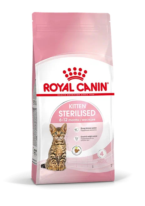 Корм Royal Canin корм сухой сбалансированный для стерилизованных котят до 12 месяцев (400 г) Корм Royal Canin корм сухой сбалансированный для стерилизованных котят до 12 месяцев (400 г) - фото 1