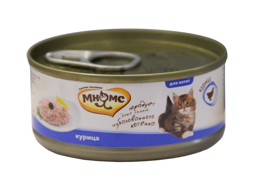 

Мнямс консервы для котят: Курица в нежном желе (70 г)