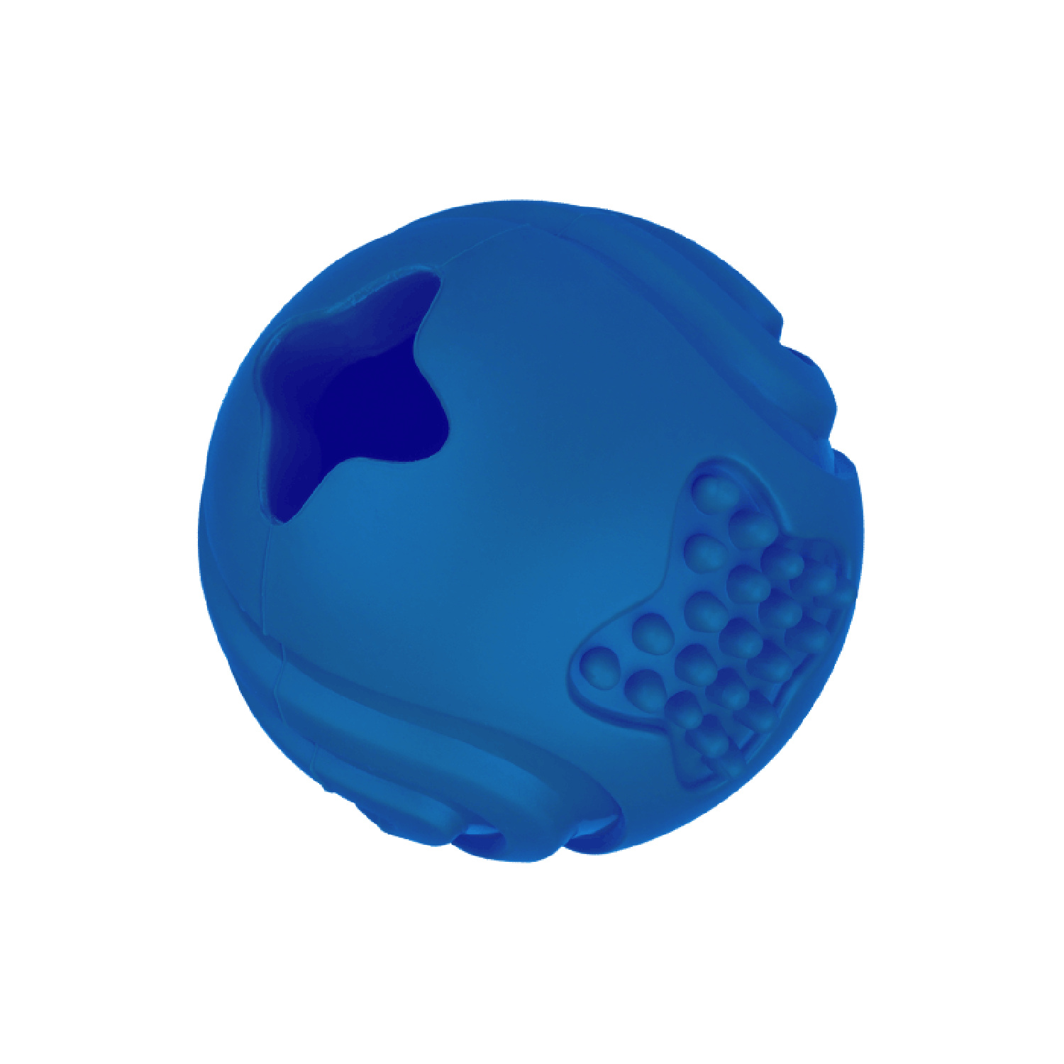 Mr.Kranch игрушка мяч для собак с ароматом курицы, синий (6,5 см) Mr.Kranch игрушка мяч для собак с ароматом курицы, синий (6,5 см) - фото 1