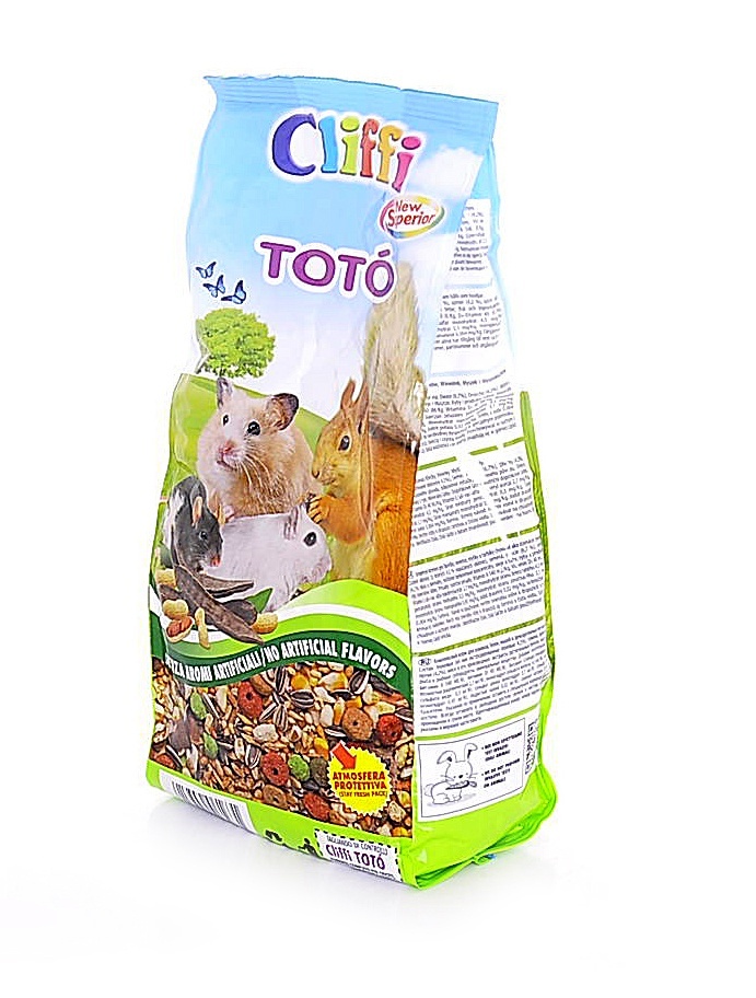 Cliffi (Италия) комплексный корм для домашних хомяков, белок, мышей и песчанок (900 г)