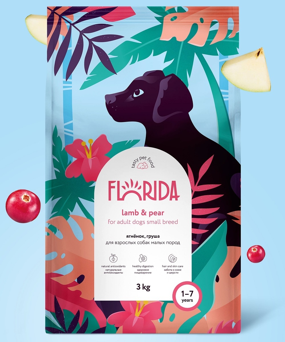 Купить корм флорида. Florida для щенков крупных пород. Флорида корм. Сухой корм Флорида. Флорида ягненок груша.