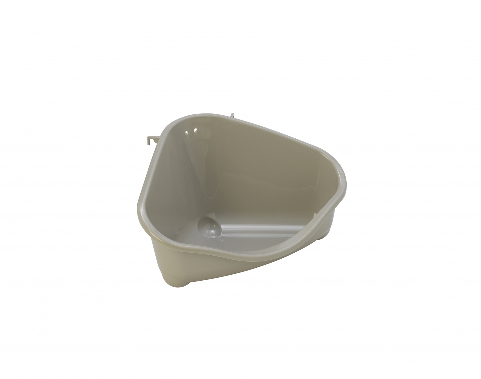 Moderna туалет для грызунов pet's corner угловой средний, 35х24х18, теплый серый (200 г)