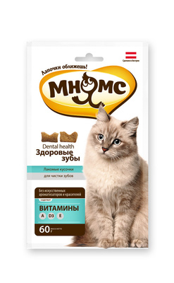 Хрустящие подушечки для кошек &quot;Здоровые зубы&quot;