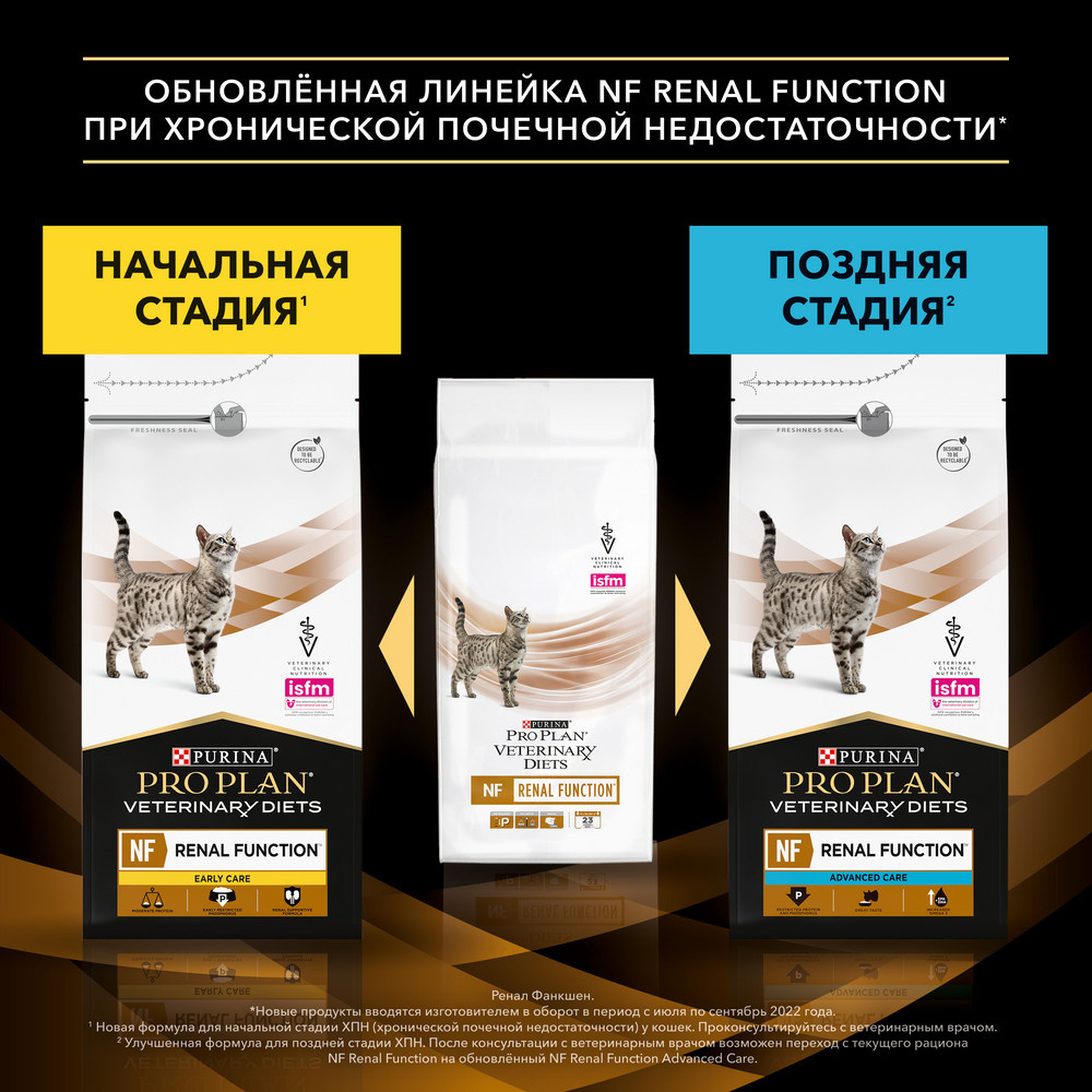 Purina (вет. корма) сухой корм для кошек для поддержания функции почек при  хронической почечной недостаточности, начальная стадия, NF Renal Function  Early care, корм для кошек почки, корм для почек кошкам, корм для