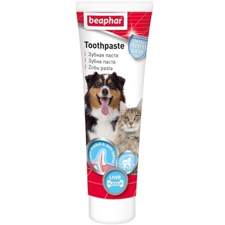 Зубная паста со вкусом печени для кошек и собак Beaphar