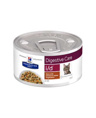  Prescription Diet i/d Рагу, влажный диетический корм для кошек при расстройстве жкт, с курицей и добавлением овощей Hill's вет.консервы