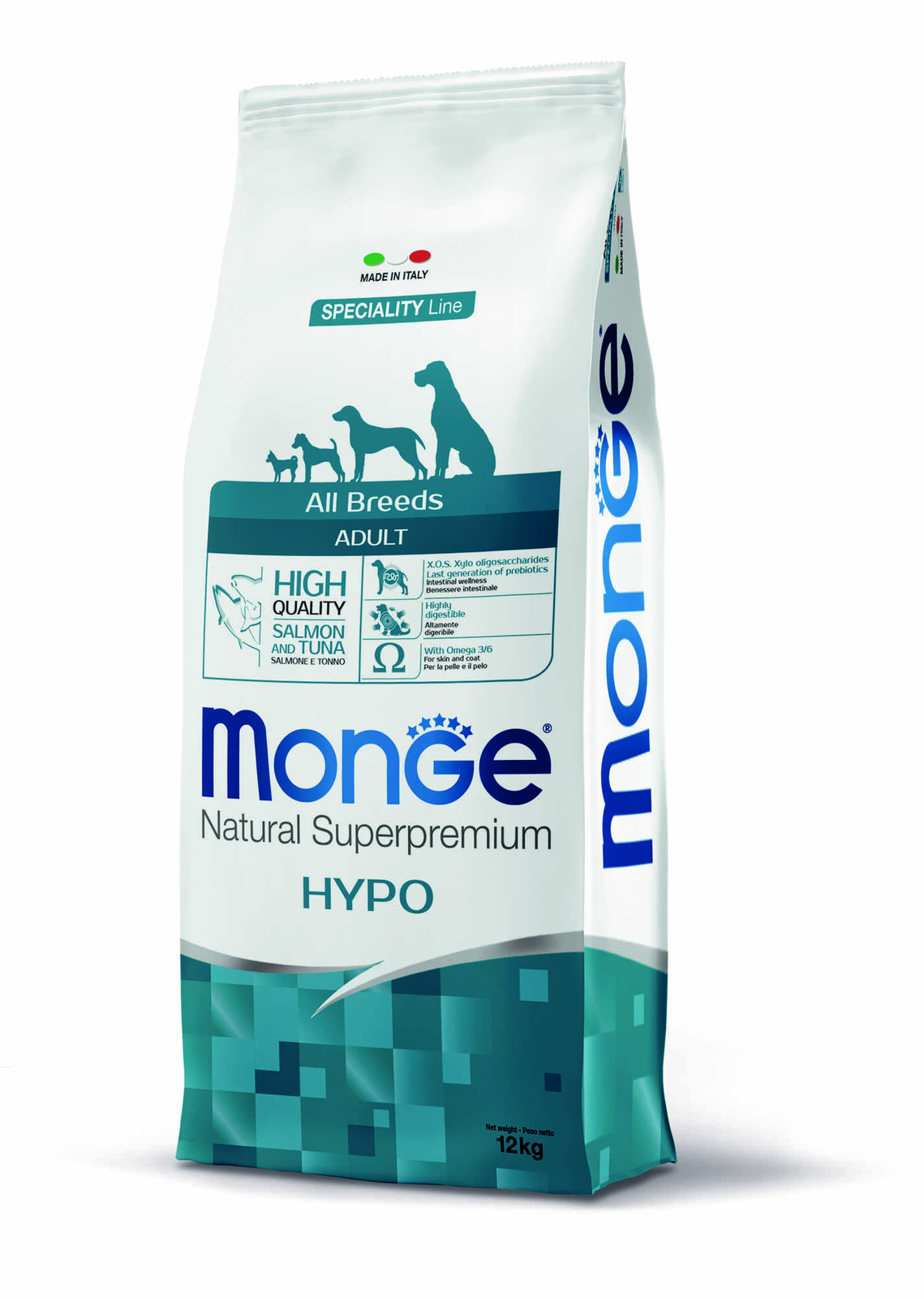 гипоаллергенный корм для собак всех пород, лосось с тунцом (2,5 кг) Monge гипоаллергенный корм для собак всех пород, лосось с тунцом (2,5 кг) - фото 2