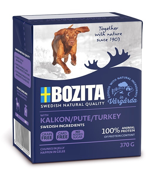 

Bozita naturals кусочки в желе для собак, с индейкой (370 г)