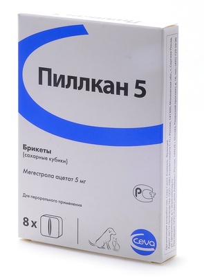 Контрацептив для кошек "Пиллкан-5", 8 сахарных кубиков Ceva