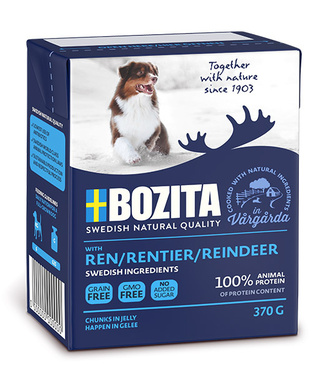 Кусочки в желе для собак с олениной Bozita