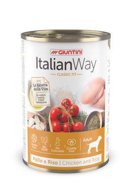  безглютеновые, для собак всех пород, с курицей,томатами и рисом Italian Way Консервы