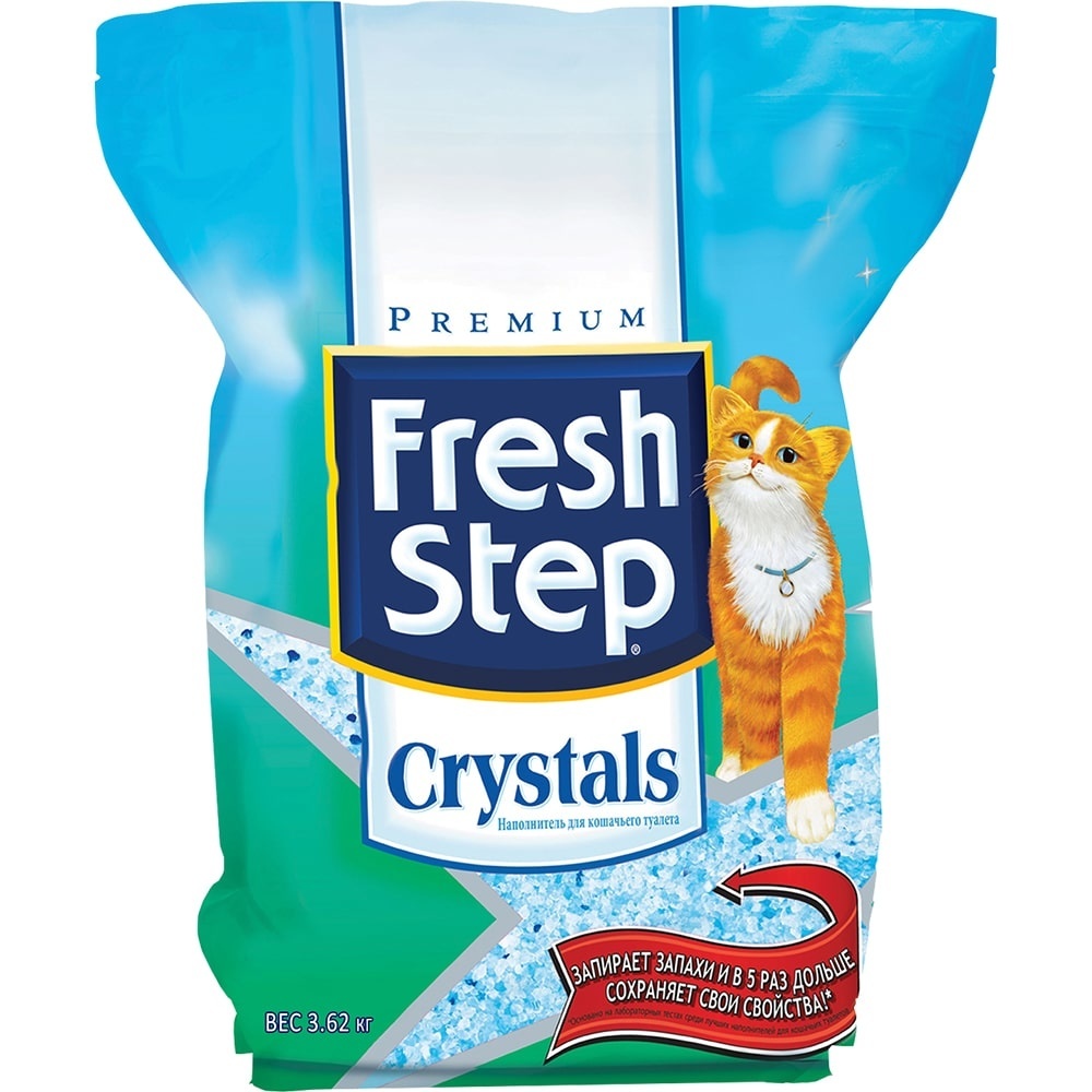 Crystals - наполнитель впитывающий, силикагель (1,81 кг) Fresh Step